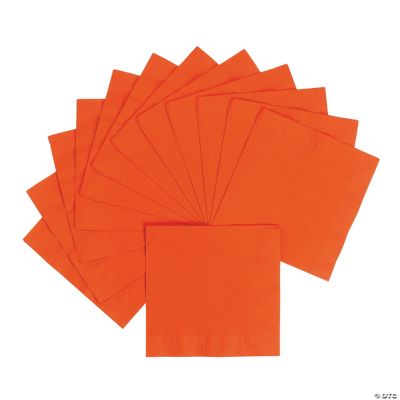 Personalized Lunch Napkins - Orange