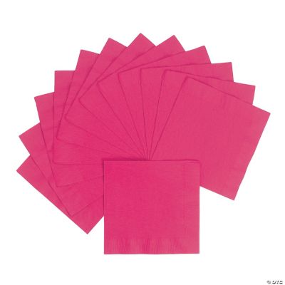 Personalized Lunch Napkins - Hot Pink