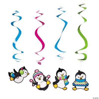 Penguin Party Dangling Swirls