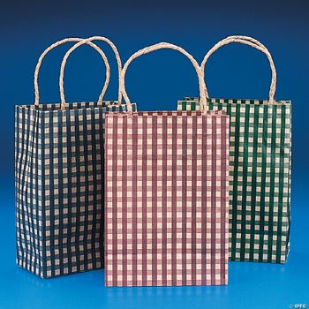 Country Gingham Gift Bags