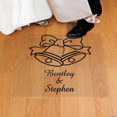 Personalized Wedding Bells Floor Cling