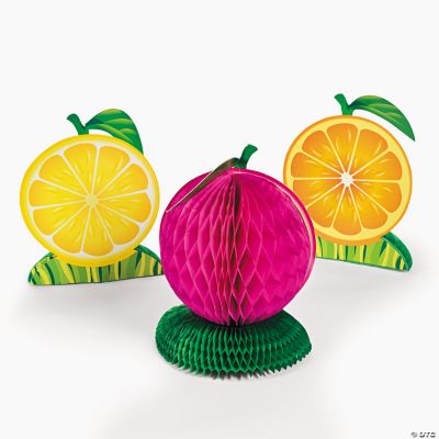 3 Tissue Fruit Centerpieces