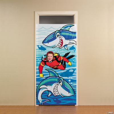 Jawsome Shark Photo Door Banner