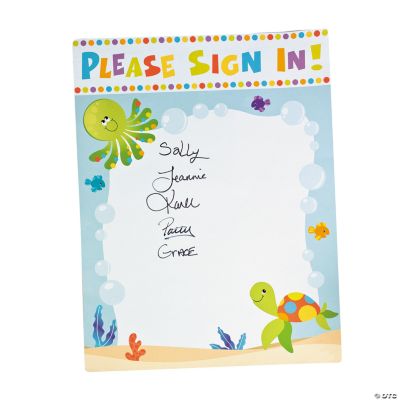 Under The Sea Baby Shower Sign In Banner