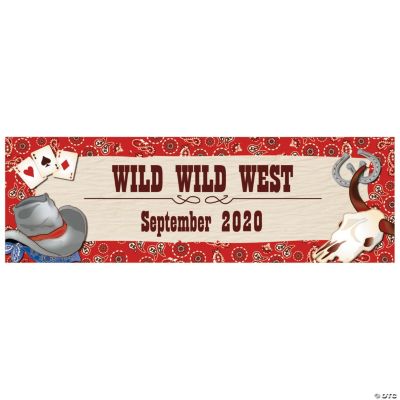 Personalized Large Western Banner