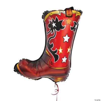 Cowboy Boot-Shaped Mylar Balloon