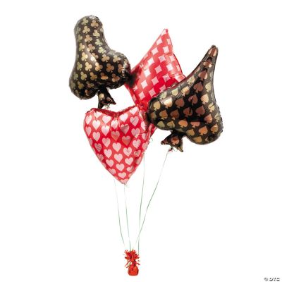 Card Suit Mylar Balloon Set