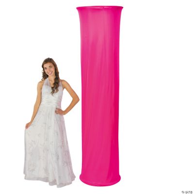 Hot Pink Fabric Column Slip