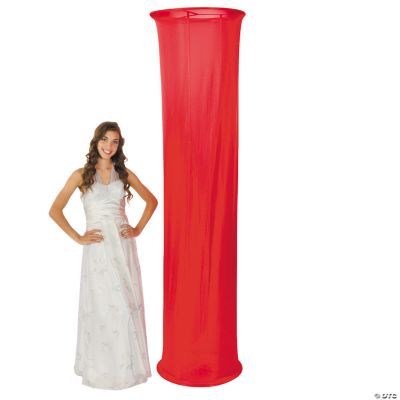 Red Fabric Column Slip