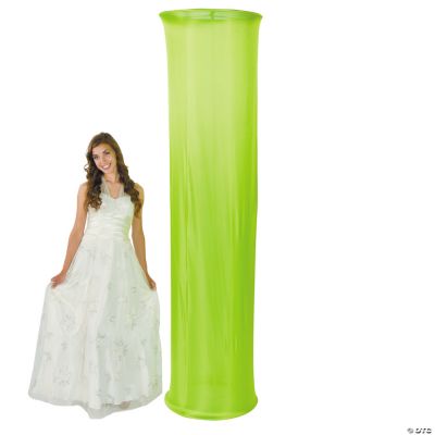 Lime Green Fabric Column Slip