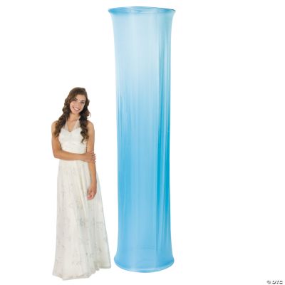 Light Blue Fabric Column Slip
