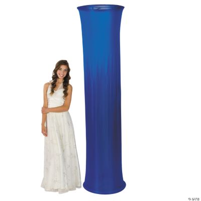 Blue Fabric Column Slip