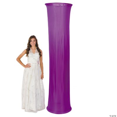 Purple Fabric Column Slip
