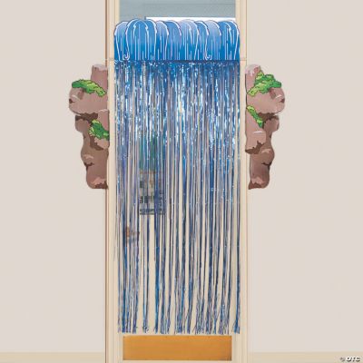 Waterfall Door Curtain With Border