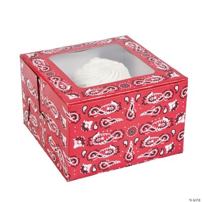 Red Bandana Cupcake Boxes