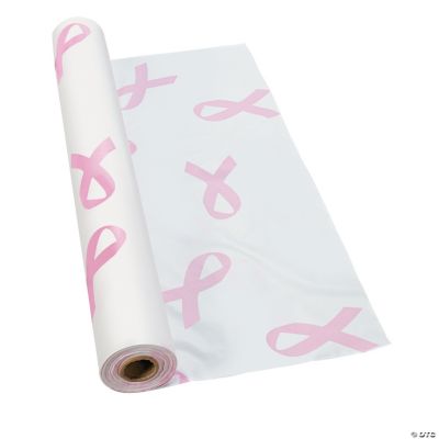 Pink Ribbon Tablecloth Roll