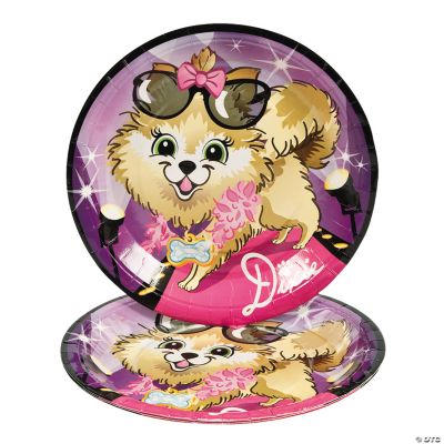 Fashion Puppy Dinner Plates