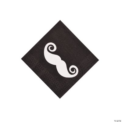 Mustache Party Beverage Napkins