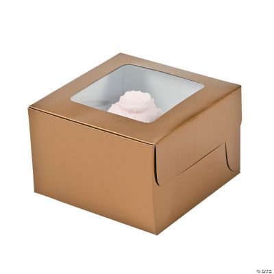 Gold Cupcake Boxes