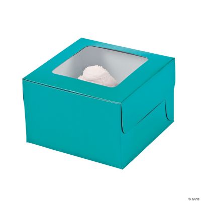 Turquoise Cupcake Boxes