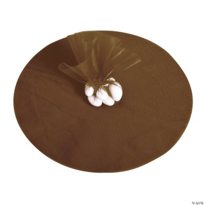 Chocolate Brown Tulle Circles