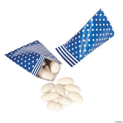 Blue Polka Dot Sour Cream Favor Containers