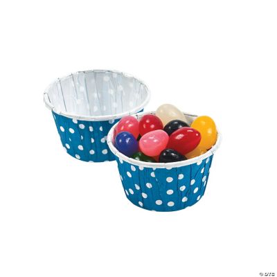 Blue Polka Dot Snack Cups