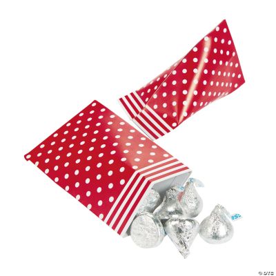Red Polka Dot Sour Cream Favor Containers
