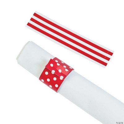 Red Reversible Napkin Rings