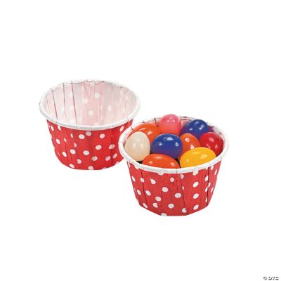 Red Polka Dot Snack Cups