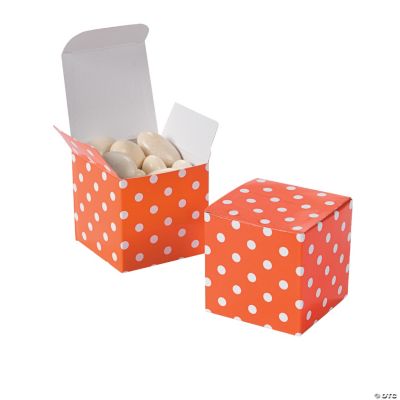 Orange Polka Dot Gift Boxes