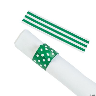 Green Reversible Napkin Rings