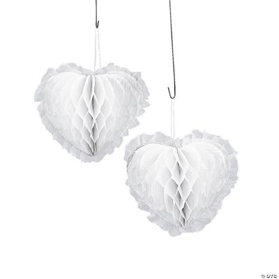 Decorative White Hearts