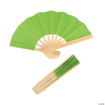 Mini Lime Bamboo Fans