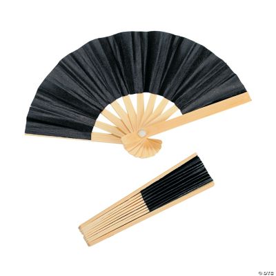 Mini Black Bamboo Fans