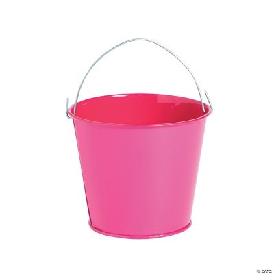 Mini Hot Pink Pails With Handles