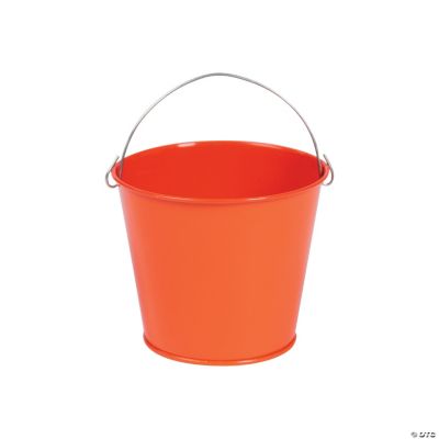 Mini Orange Pails With Handles