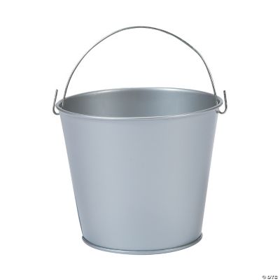 Silvertone Pails With Handles