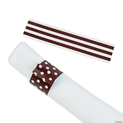 Chocolate Brown Reversible Napkin Rings