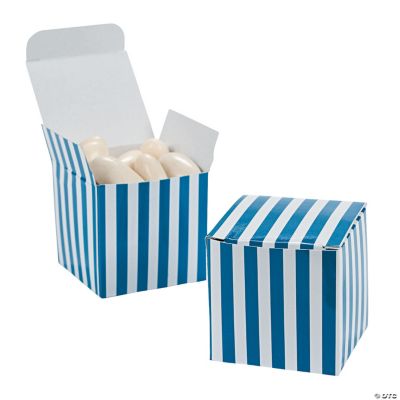 Blue Striped Gift Boxes