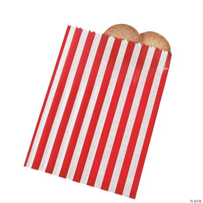 Red Striped Treat Bags