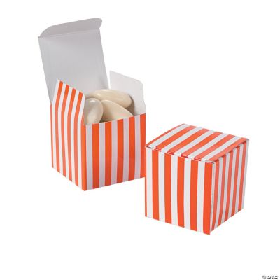 Orange Striped Gift Boxes