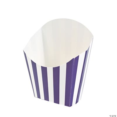 Purple Striped Fry Containers