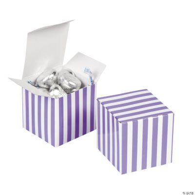 Purple Striped Gift Boxes