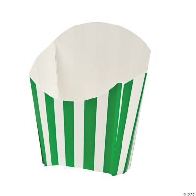 Green Striped Fry Containers