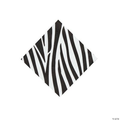 Zebra Beverage Napkins