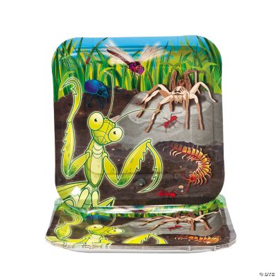 Paper Bug Square Dinner Plates