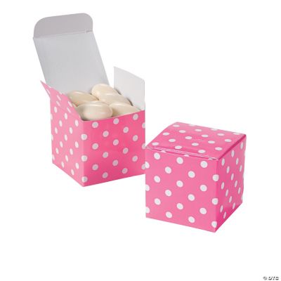 Candy Pink Polka Dot Gift Boxes