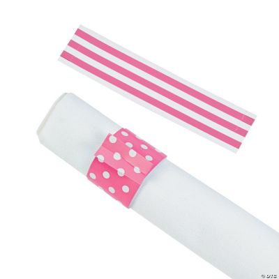 Candy Pink Reversible Napkin Rings