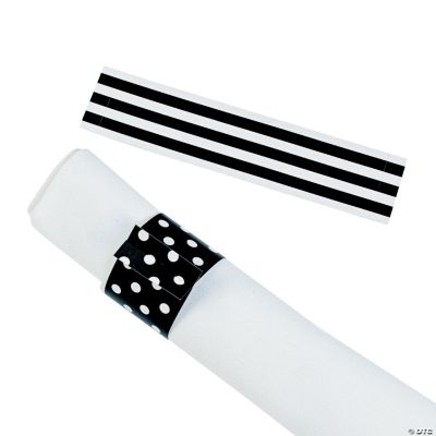 Black Reversible Napkin Rings